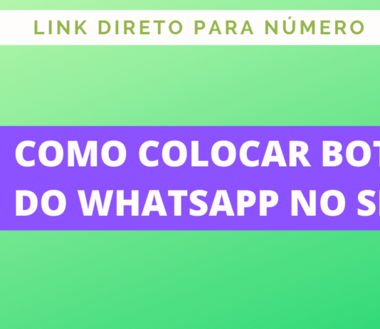 Como colocar botão com link direto para número WhatsApp no site (HTML e CSS)