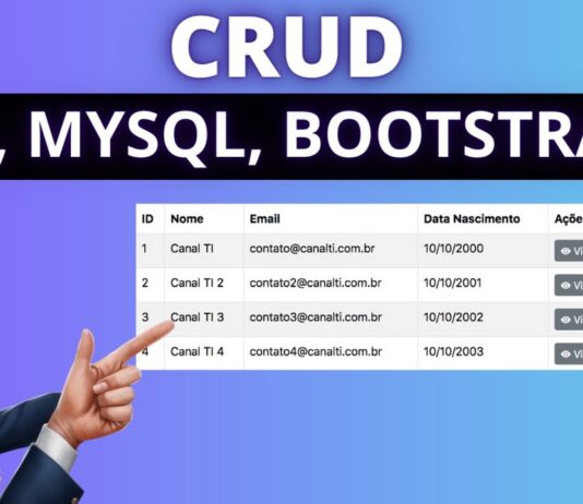 CRUD com PHP, MySQL & Bootstrap 5 (Create, Read, Update, Delete)